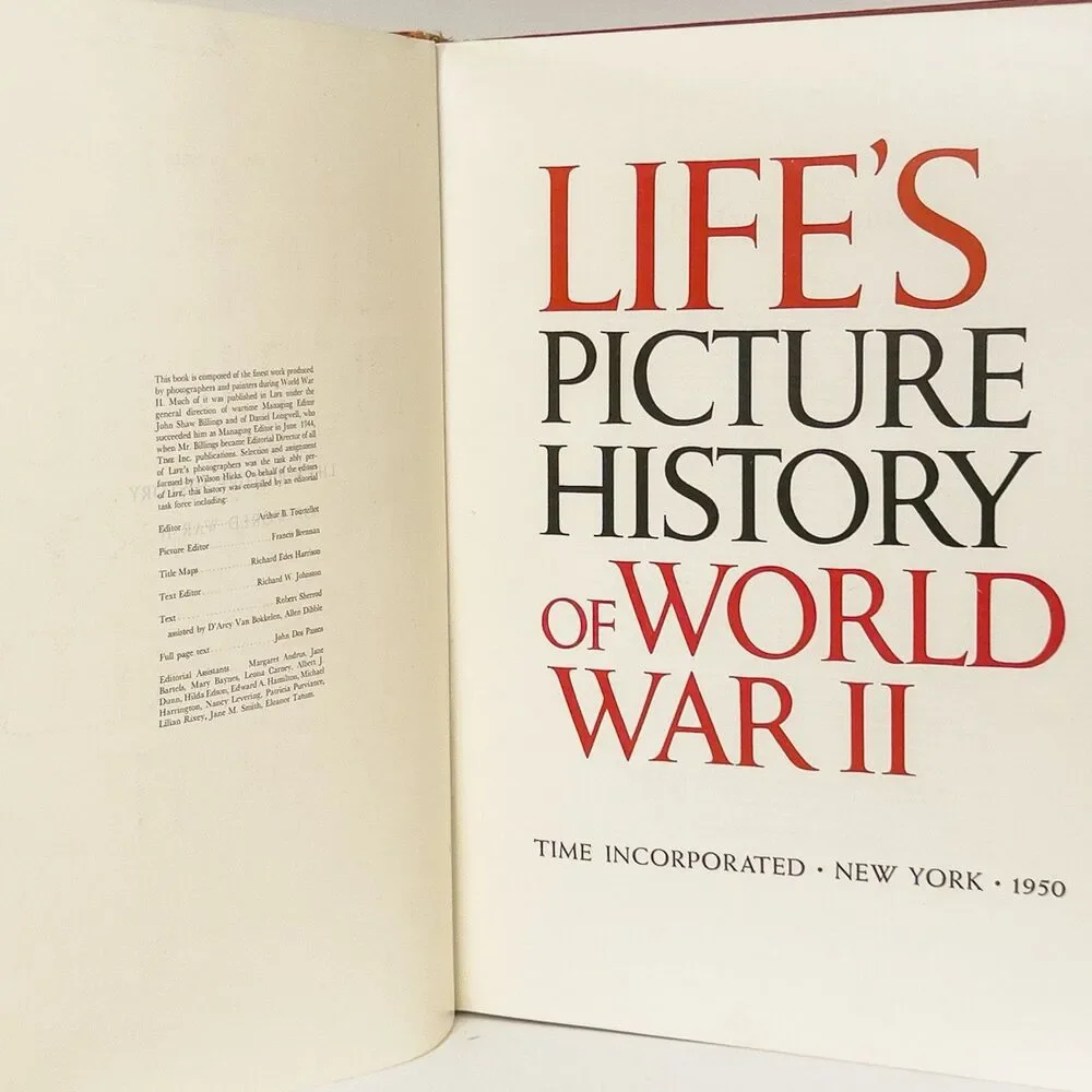 Life's Picture History of World War II 1950 First Edition/First Printing HC - Picture 7 of 8